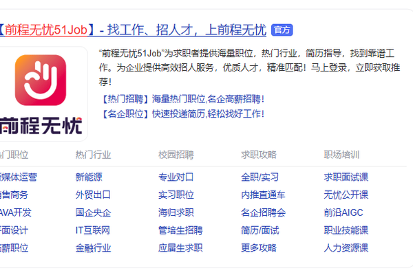 国内招聘网站排名及特点概述-红迪亚