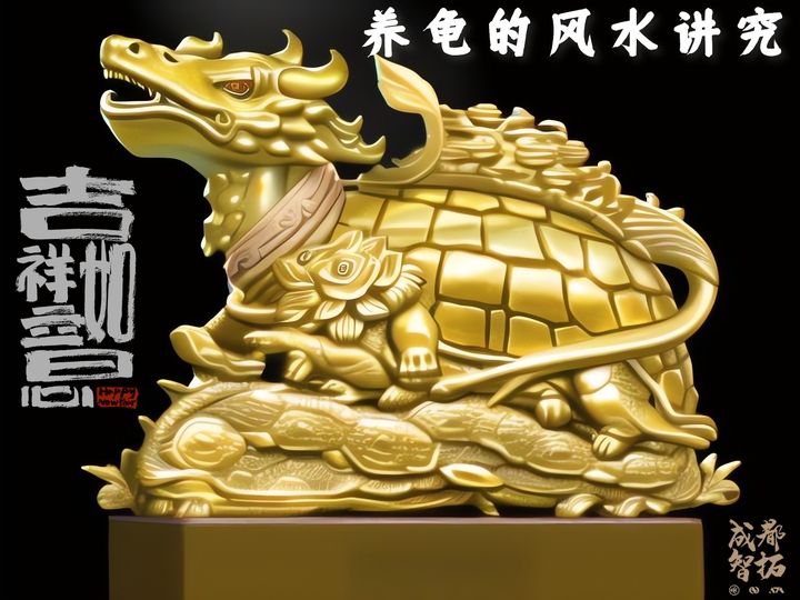 不宜养龟的四个属相，龙、鼠、兔和狗。插图