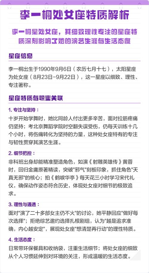处女座明星专题，探究星座与演艺界的交融，本文为您深度解析处女座明星的特点，以及他们在演艺圈中的表现。从吴彦祖、刘德华到范冰冰、杨幂等一线明星，他们的星座特质如何影响事业发展？一起探寻答案吧！插图
