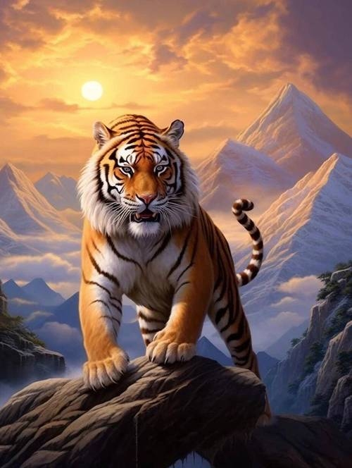 重整旗鼓代表生肖虎,体现虎的勇猛和坚韧特质。插图 重整旗鼓代表生肖虎,体现虎的勇猛和坚韧特质。插图