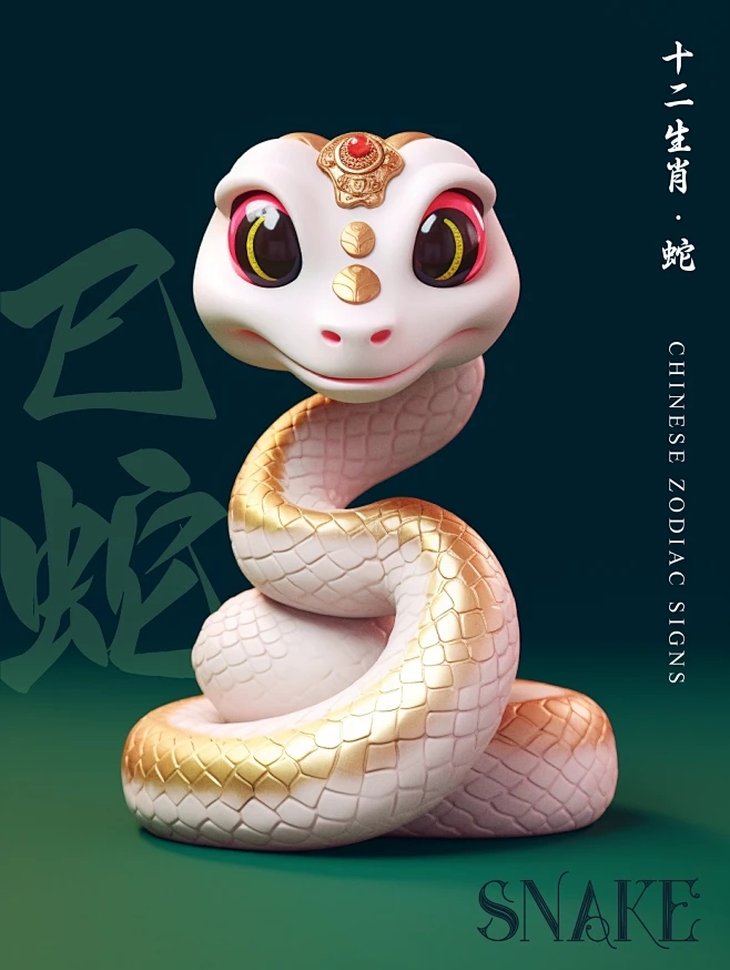 大地回春生肖蛇插图