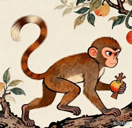 大起大落生肖猴插图