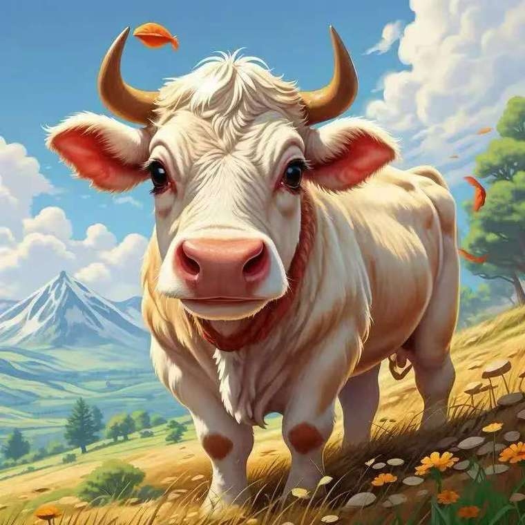 大器晚成生肖牛插图