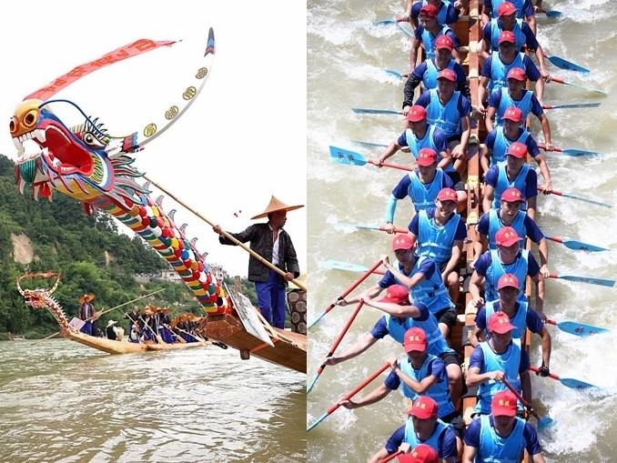 端午节赛龙舟纪念屈原的由来与意义，直接点明了端午节的赛龙舟这一习俗的主要目的和背后的故事——即为了纪念古代伟大诗人屈原。同时，也隐含了该传统活动的深层含义和对先人的敬仰之情。插图
