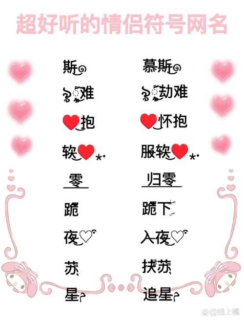 非主流情侣符号网名插图