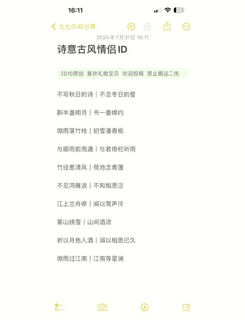 古风诗意游戏情侣名插图