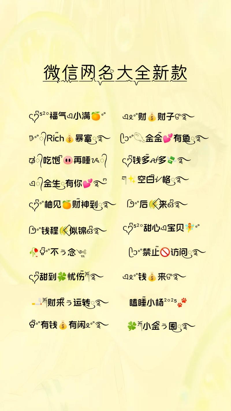 根据您的需求，以下是为您生成的标题，，最新流行微信昵称精选合集 20款火爆昵称大放送！插图
