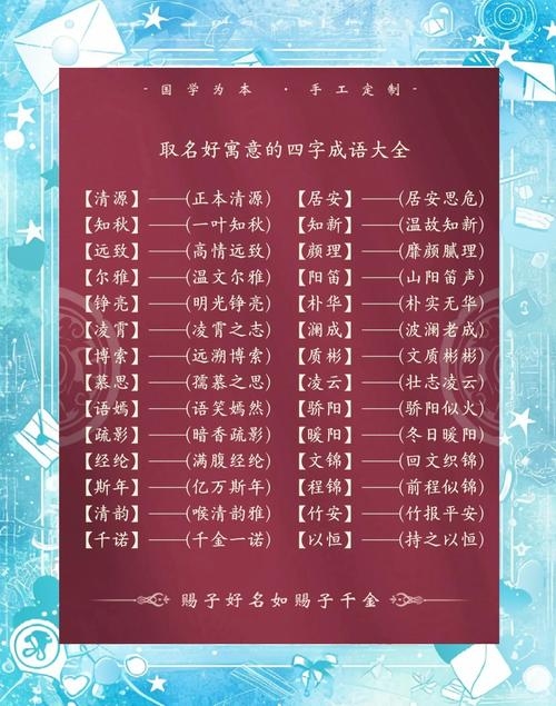 根据四字成语给小孩起名建议标题，优雅大气的宝宝名字推荐插图