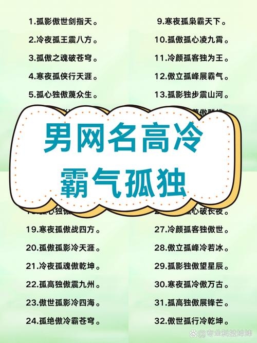 高冷霸气网名精选，独特个性昵称大全插图