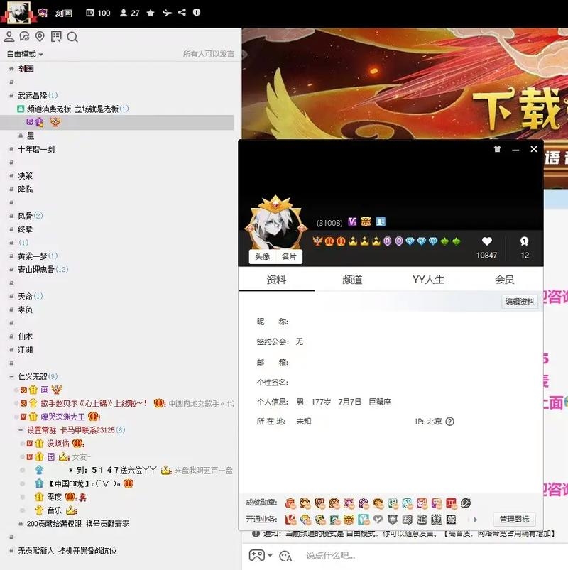 关于YY频道马甲权限详解，黄马甲全频管理权威与功能介绍插图