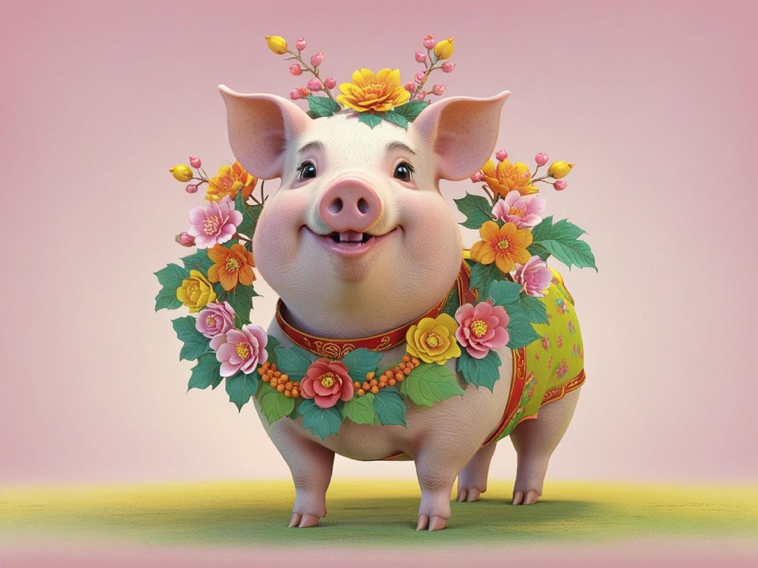 花天酒地生肖猪插图