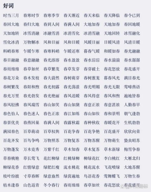 好听字词精选插图