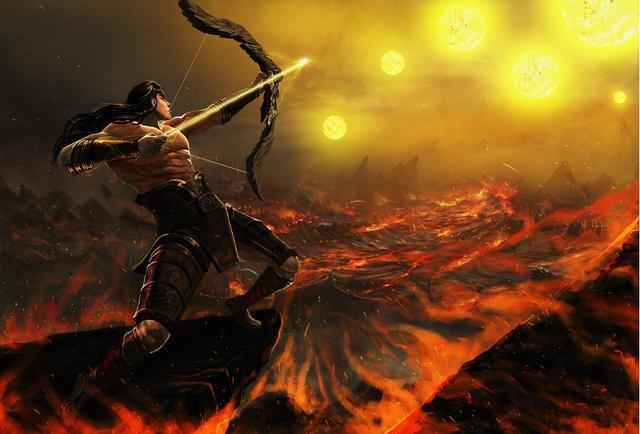 后羿射日生肖兔插图