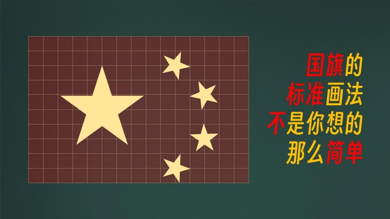 红旗杆与五星红旗的绘制简述插图