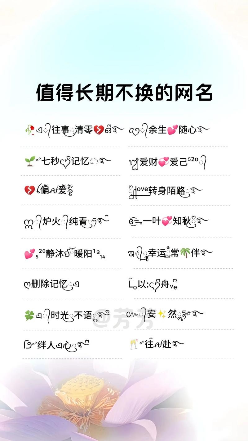 简短网名精选，可爱风、高冷风的微信昵称推荐，较为杂乱，不列入标题。插图