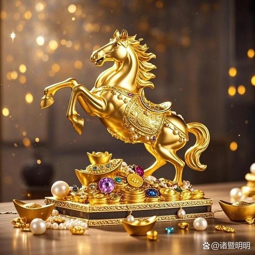 金马玉堂与生肖马紧密相关，象征高贵和富贵。插图