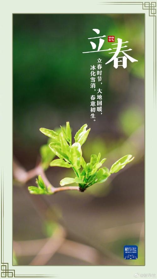 今日立春，2月4日，具体时间为10点42分21秒。标志着春天的开始和万物复苏的季节到来。插图