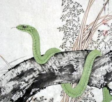 林寒洞肃，谜底生肖蛇。插图