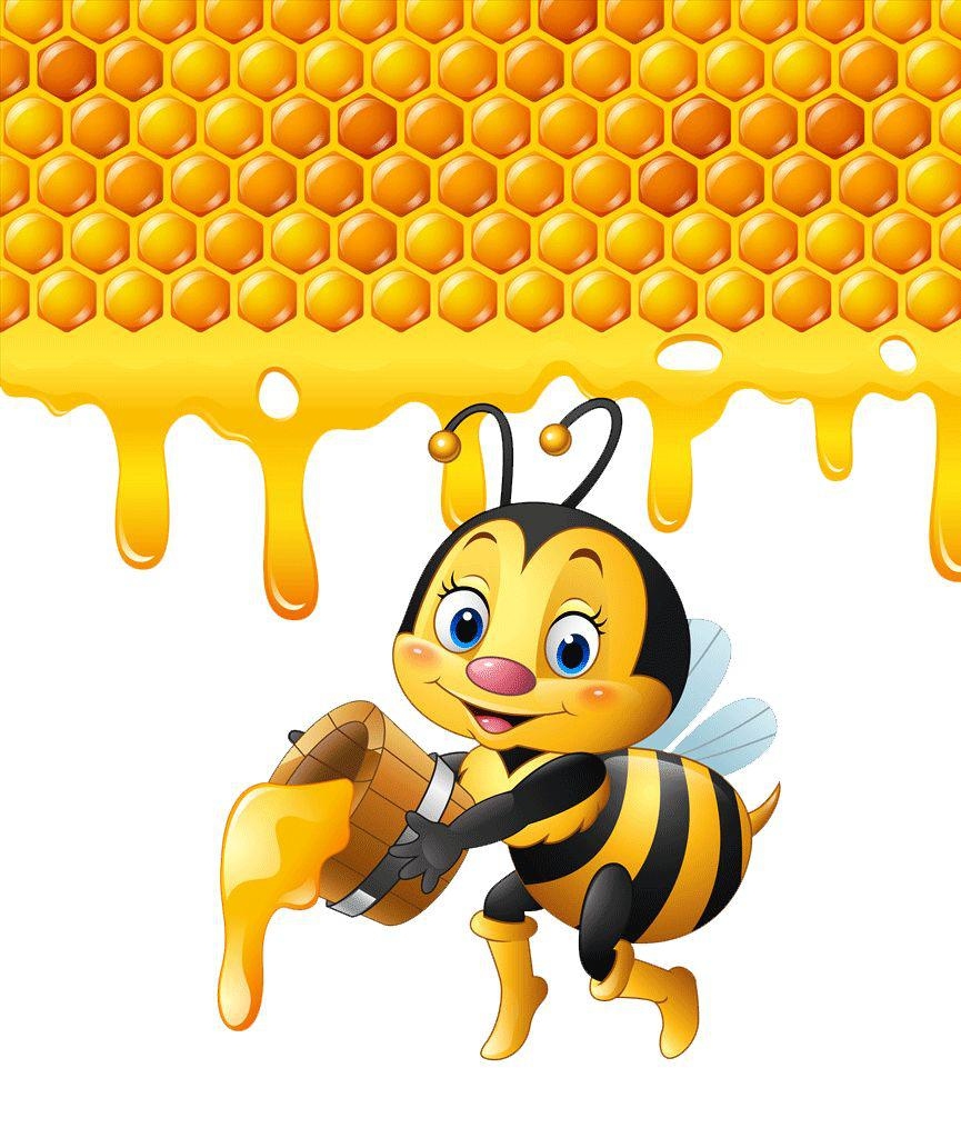 梦到蜜蜂，好运与辛勤的象征。插图