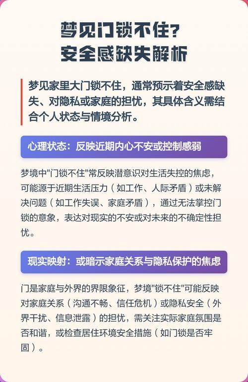 梦见大门关不上解析插图