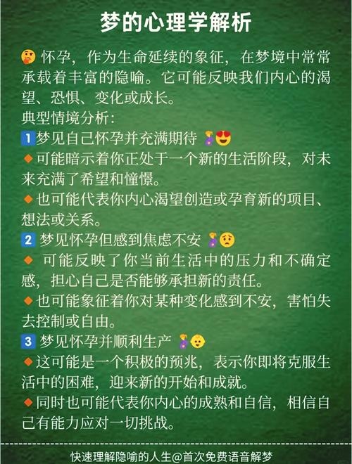 梦见怀孕寓意丰富,幸福、财富与期待的新起点。插图 梦见怀孕寓意丰富,幸福、财富与期待的新起点。插图