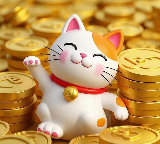 梦见猫，好运与财富的象征。插图