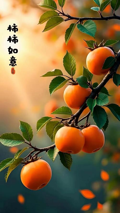 梦见柿子寓意解析，吉祥、好运与健康的象征插图