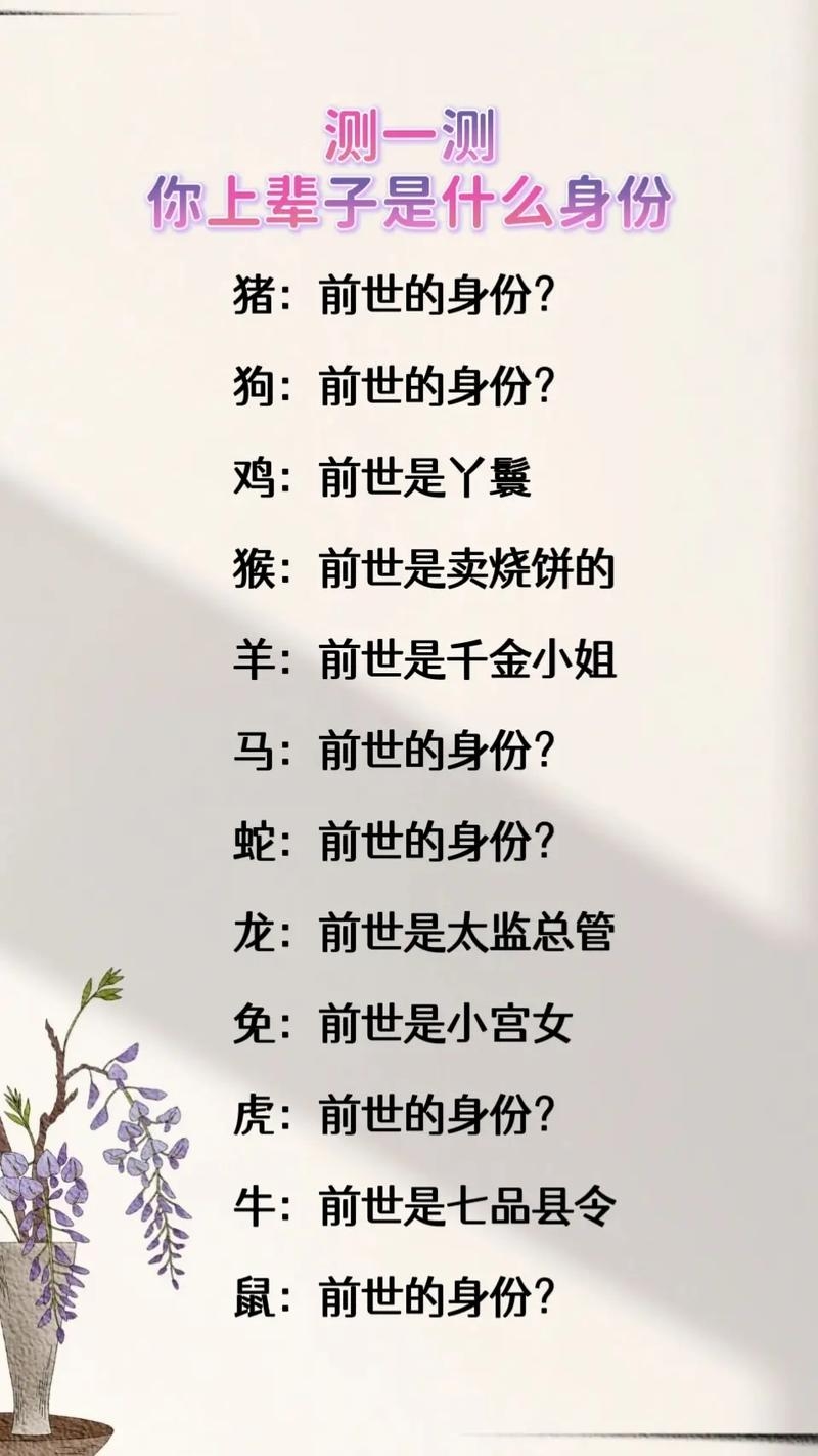 前世身份探秘，你的上辈子是什么人？插图