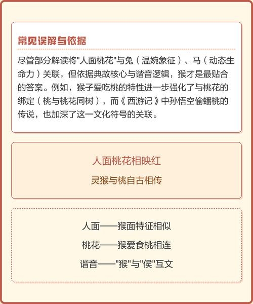 人面桃花生肖猴插图