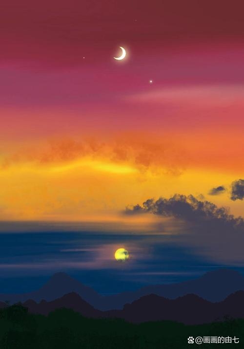 日月同辉寓意好运与幸福插图