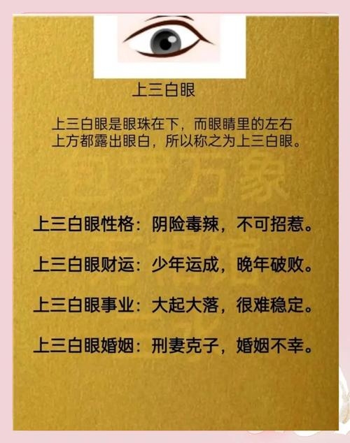 三白眼详解，个性、面相及性格特征插图
