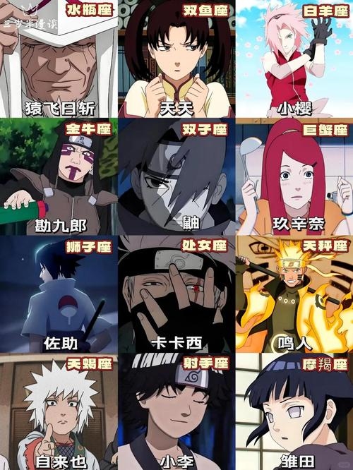 十二星座在火影忍者中对应角色及其特点详解插图 十二星座在火影忍者中对应角色及其特点详解插图