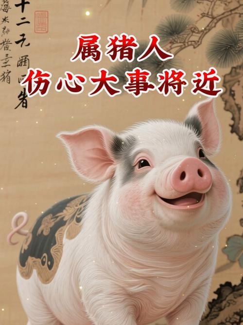 死气沉沉的生肖是猪。插图