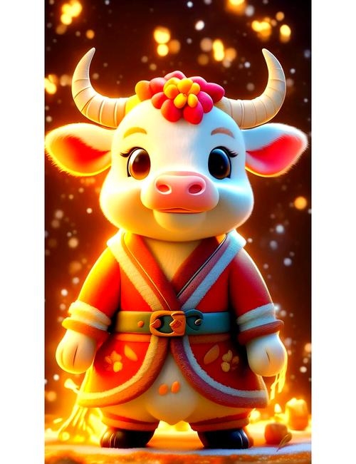 实实在在代表生肖牛，勤奋踏实的象征插图