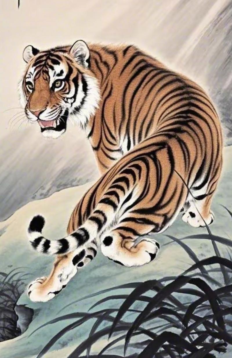 生肖虎，雄心壮志野心大。插图