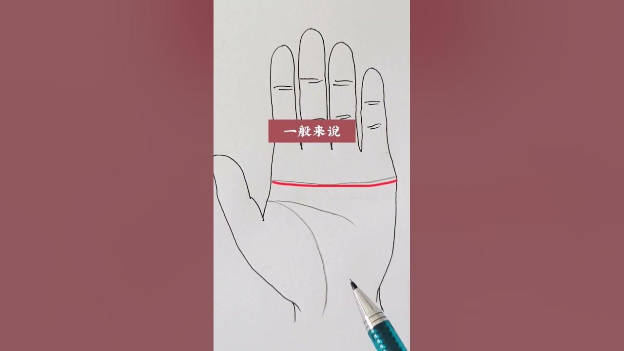 手相解析，男生左手手相图解与断掌特征详解插图