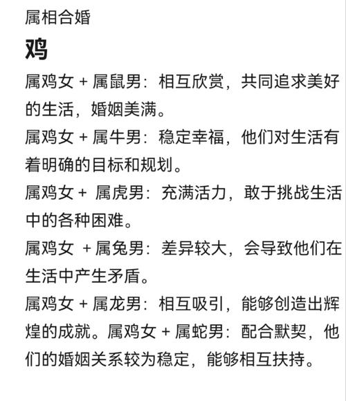 生肖速配概览，属鸡配对解析属鸡的生肖配对详解插图