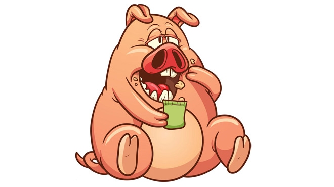 生肖猪，坐享渔利，象征懒散享乐与智慧策略的融合插图