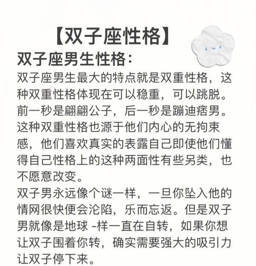 双子座男生爱情与性格分析插图