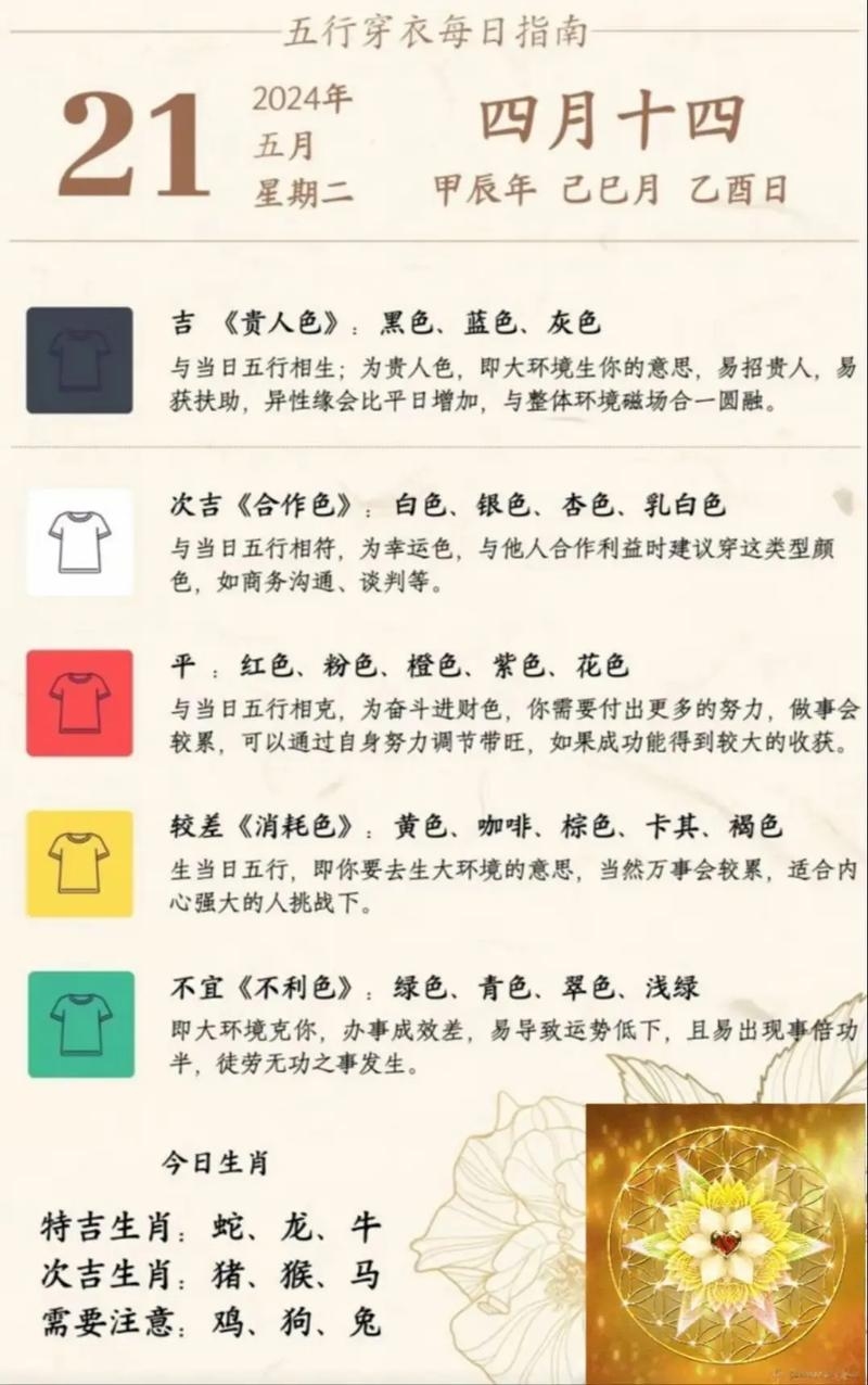 五行穿衣指南，2021年11月24日的穿搭建议插图