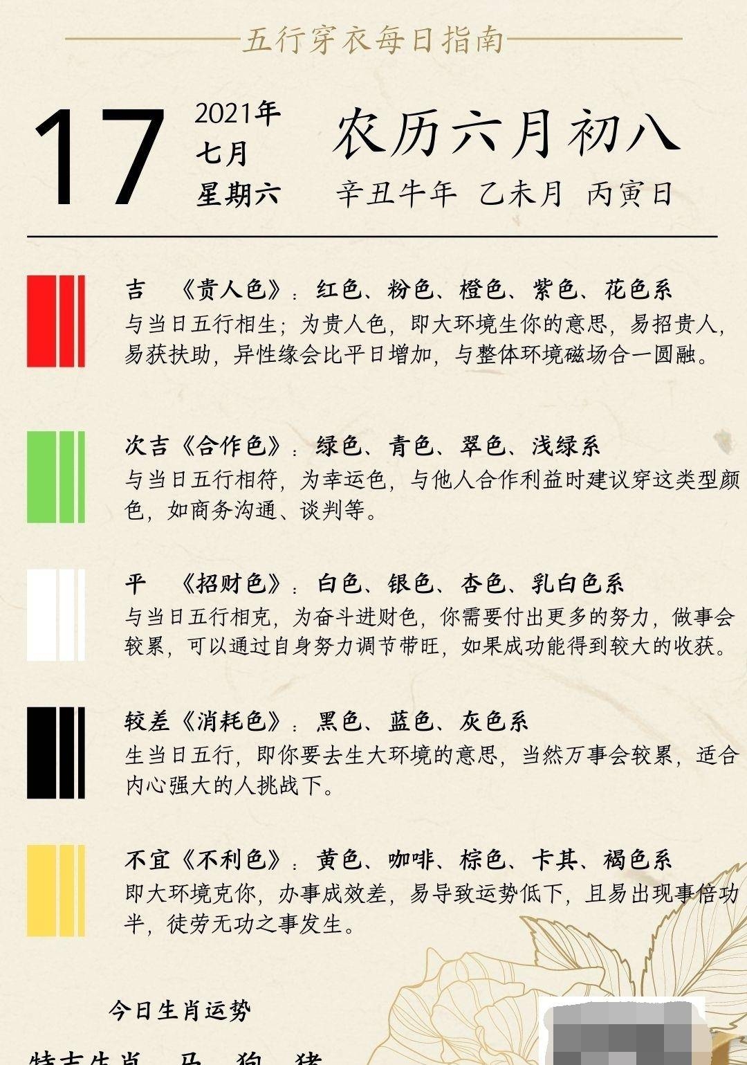 五行穿衣指南,2021年10月30日时尚搭配秘诀插图 五行穿衣指南,2021年10月30日时尚搭配秘诀插图