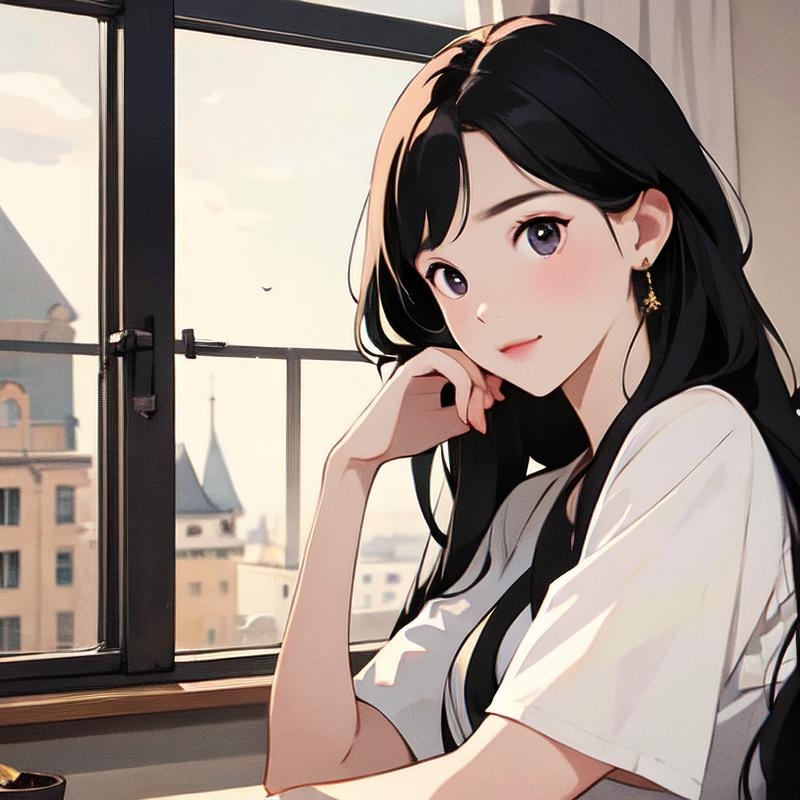 文静优雅女生头像，男生视角下的独特魅力，解析不同性格特质，探索内向与外向女孩的吸引力差异。插图