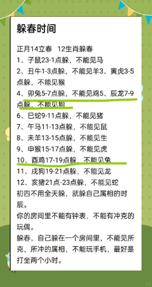 躲春指南，属相躲避方法及注意事项，立春养生要点插图