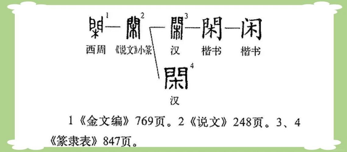 闲的拼音及释义，xián，表示没有事情、活动或空闲的状态。插图