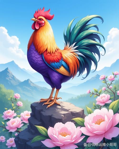 趾高气扬生肖鸡插图