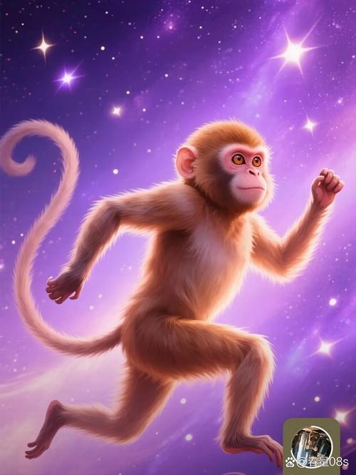 星光四射生肖猴插图
