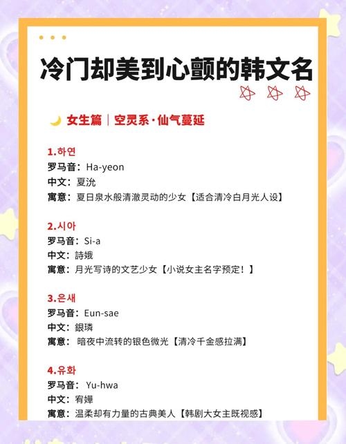 适合女生的韩文QQ网名推荐，，余生，？？，寓意珍惜生命每一刻。，时光，？，代表时间的流逝与珍贵。，欧巴，，是韩语中对哥哥的称呼，也常用于女生对心仪男性的昵称。，故人与萌妹结合。？和？？？分别表示老朋友、可爱的女孩，带有怀旧和情感可爱的氛围。插图