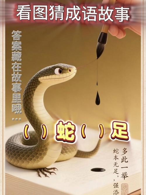 鸟尽弓藏与生肖蛇。插图