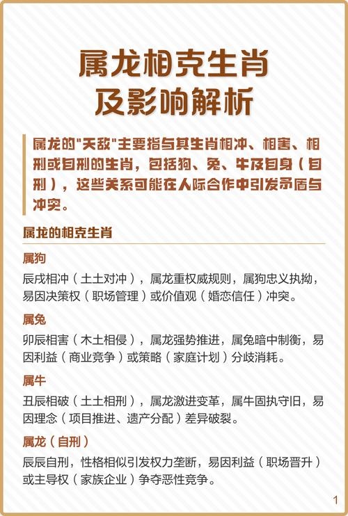 属龙最配生肖及相克表插图