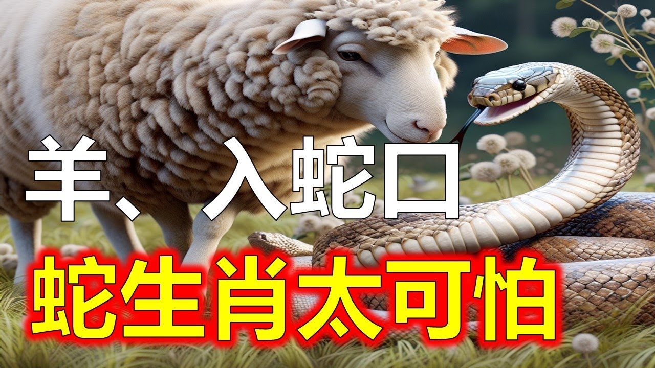 鱼目混珠猜生肖，羊蛇皆可代表。插图